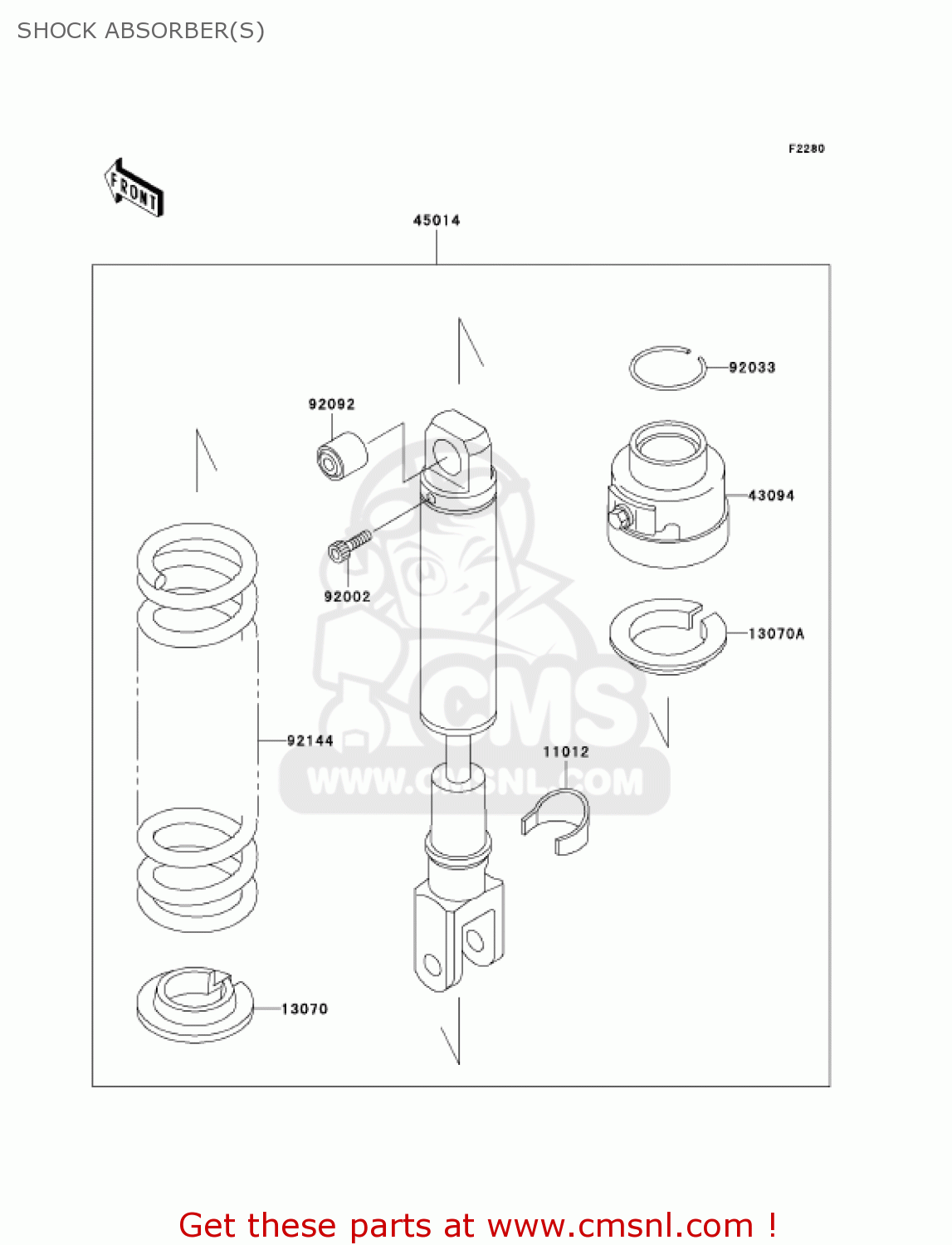 SHOCK ABSORBER(S) KL650A7F KLR650 2007 USA CALIFORNIA CANADA