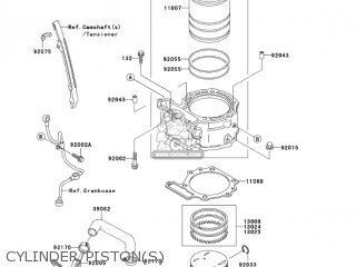 CYLINDER/PISTON(S) - KL650A7F KLR650 2007 USA CALIFORNIA CANADA