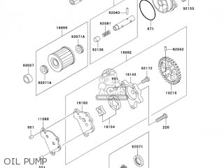 OIL PUMP - KL650A7F KLR650 2007 USA CALIFORNIA CANADA