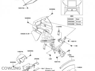 COWLING - KL650A7F KLR650 2007 USA CALIFORNIA CANADA