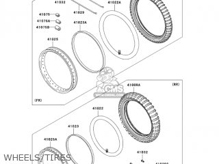 WHEELS/TIRES - KL650A7F KLR650 2007 USA CALIFORNIA CANADA