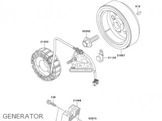 GENERATOR - KL650A7F KLR650 2007 USA CALIFORNIA CANADA