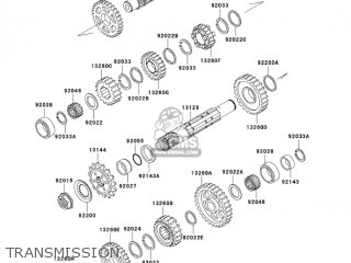 TRANSMISSION - KL650A7F KLR650 2007 USA CALIFORNIA CANADA