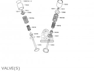 VALVE(S) - KL650A9 KLR650 1995 USA CALIFORNIA CANADA