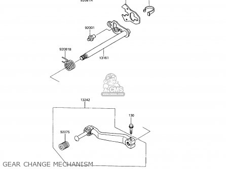 GEAR CHANGE MECHANISM - KL650A9 KLR650 1995 USA CALIFORNIA CANADA