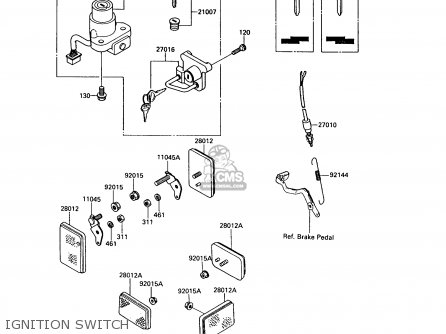 IGNITION SWITCH - KL650A9 KLR650 1995 USA CALIFORNIA CANADA