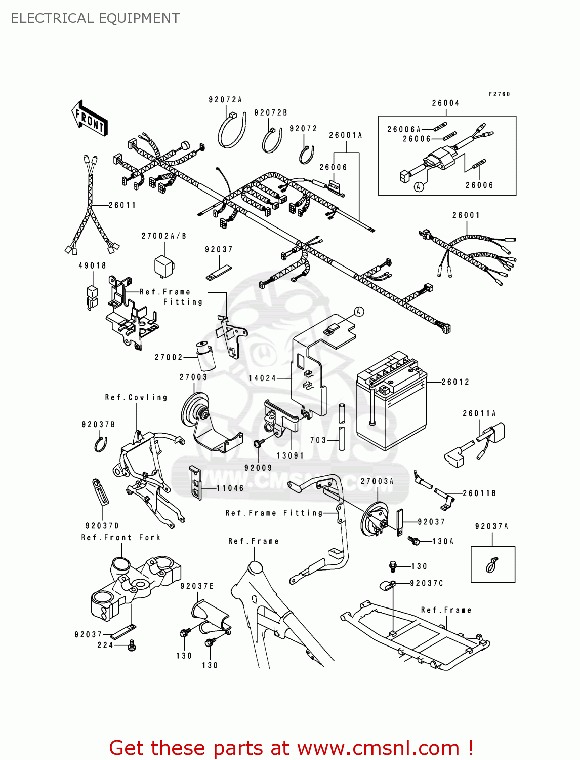 ELECTRICAL EQUIPMENT KL650B1 TENGAI 1989 EUROPE UK FR AR FG GR IT NR SD SP ST