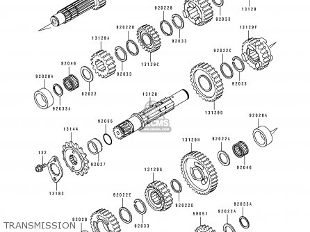 TRANSMISSION - KL650B2 TENGAI 1990 USA CALIFORNIA CANADA