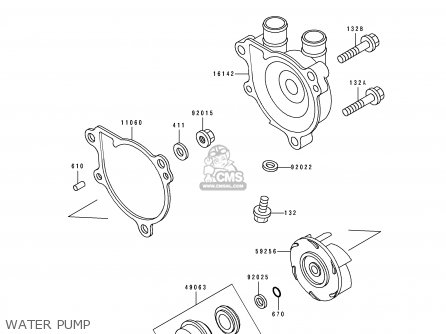 WATER PUMP - KL650B2 TENGAI 1990 USA CALIFORNIA CANADA