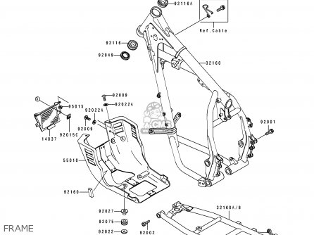 FRAME - KL650B2 TENGAI 1990 USA CALIFORNIA CANADA