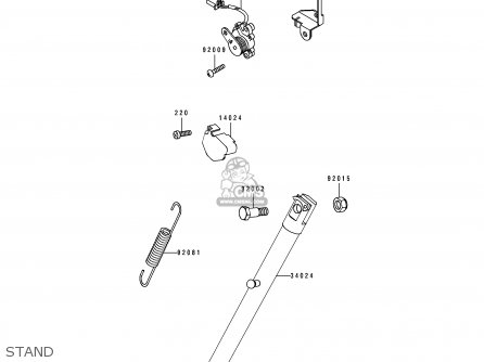 STAND - KL650B2 TENGAI 1990 USA CALIFORNIA CANADA