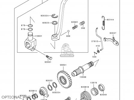 OPTIONAL PARTS - KL650B2 TENGAI 1990 USA CALIFORNIA CANADA