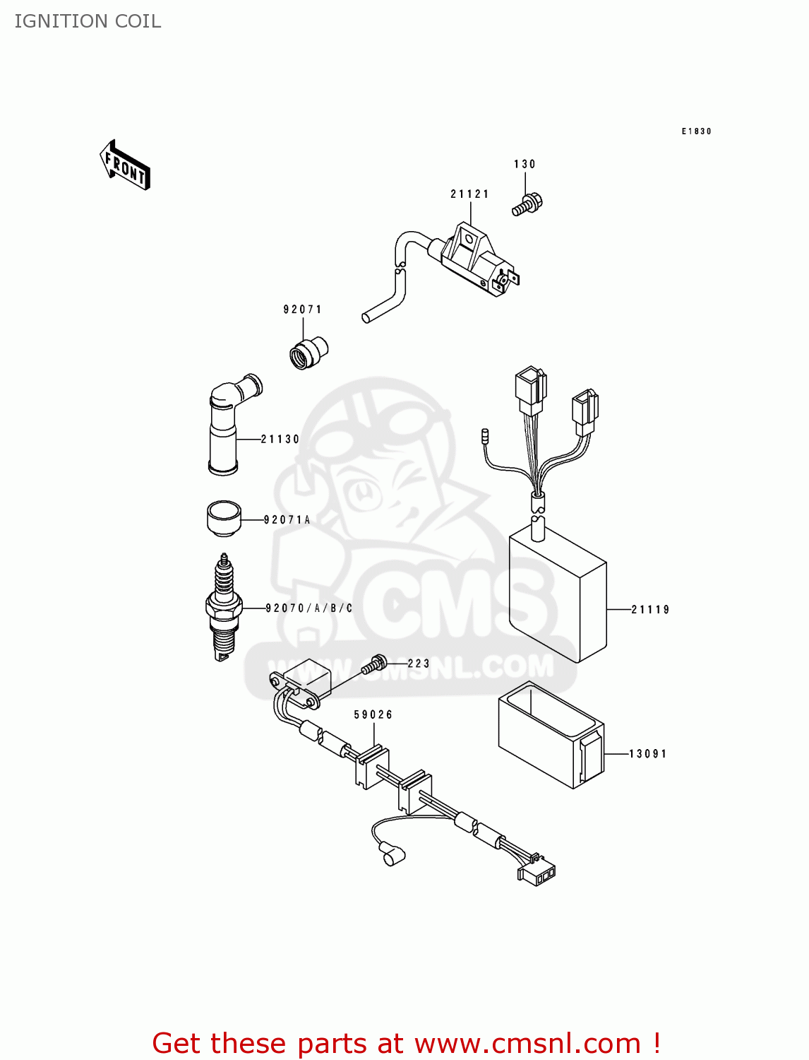 IGNITION COIL KL650B3 TENGAI 1991 CANADA