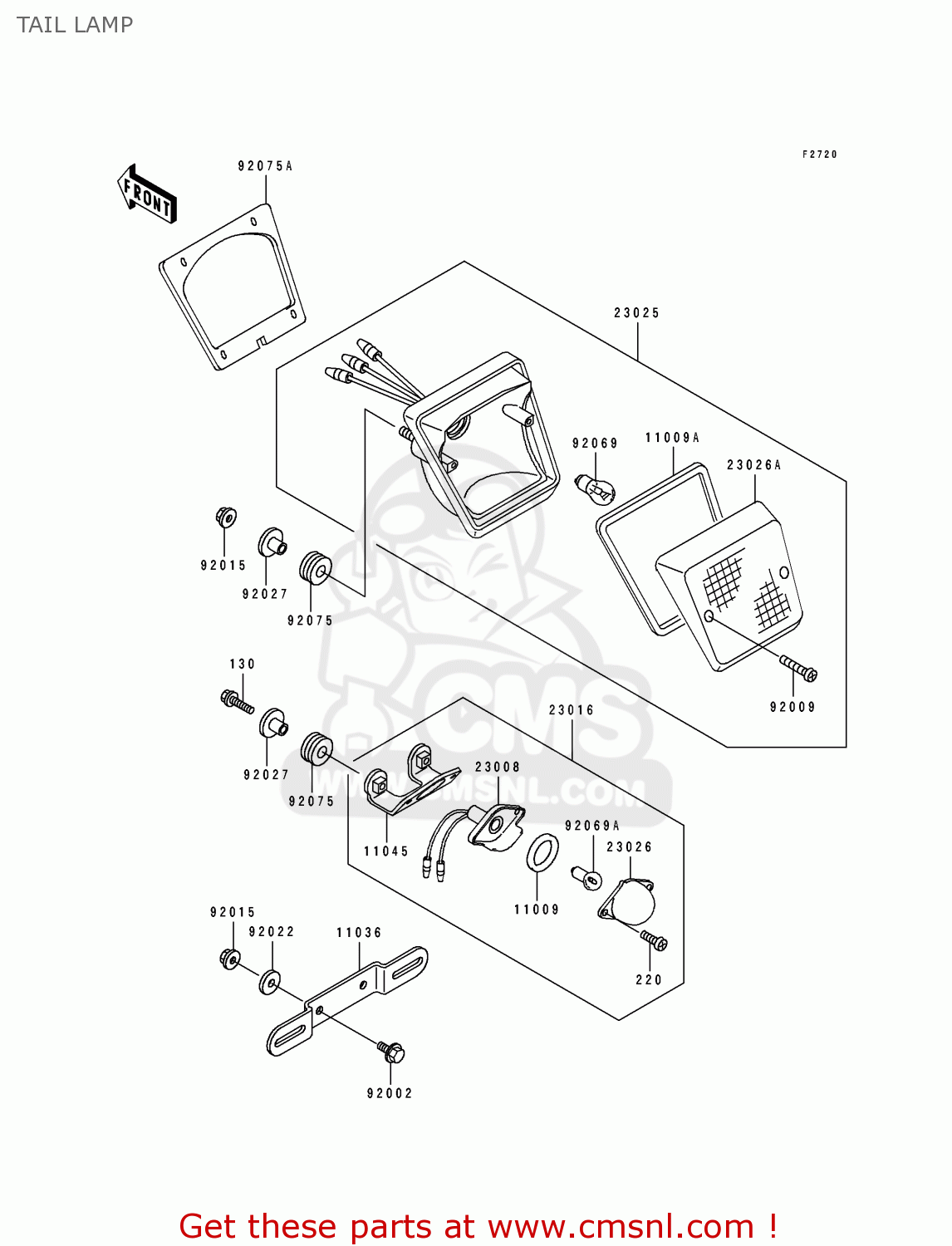 TAIL LAMP KL650B3 TENGAI 1991 CANADA