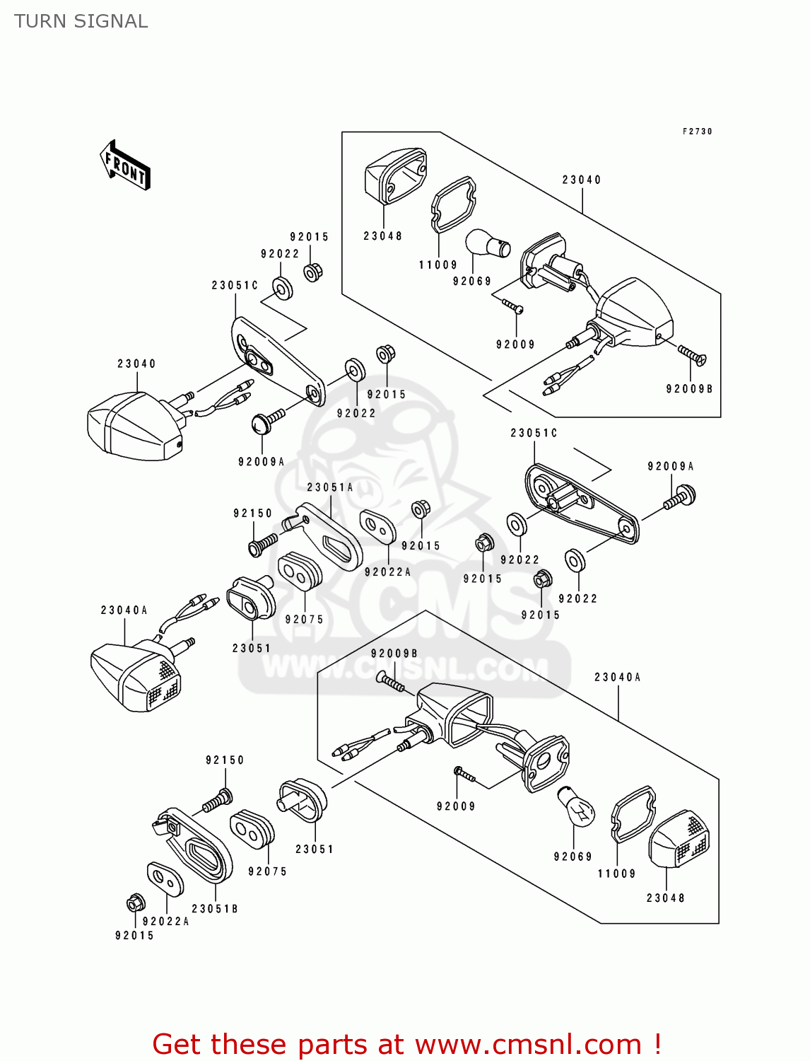 TURN SIGNAL KL650B3 TENGAI 1991 CANADA