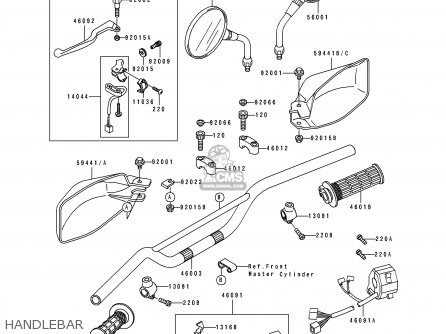 HANDLEBAR - KL650B3 TENGAI 1991 CANADA