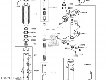 FRONT FORK - KL650B3 TENGAI 1991 CANADA