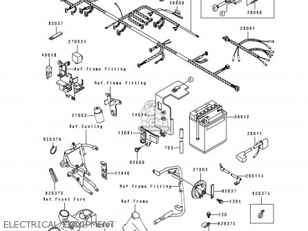 ELECTRICAL EQUIPMENT - KL650B3 TENGAI 1991 CANADA