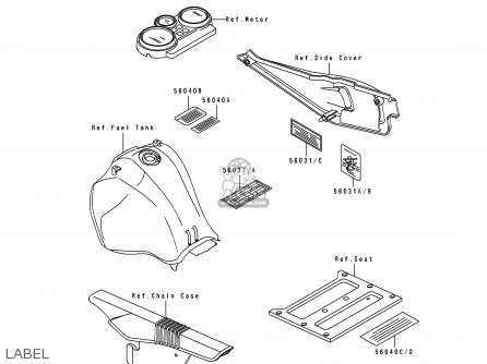 LABEL - KL650B3 TENGAI 1991 CANADA