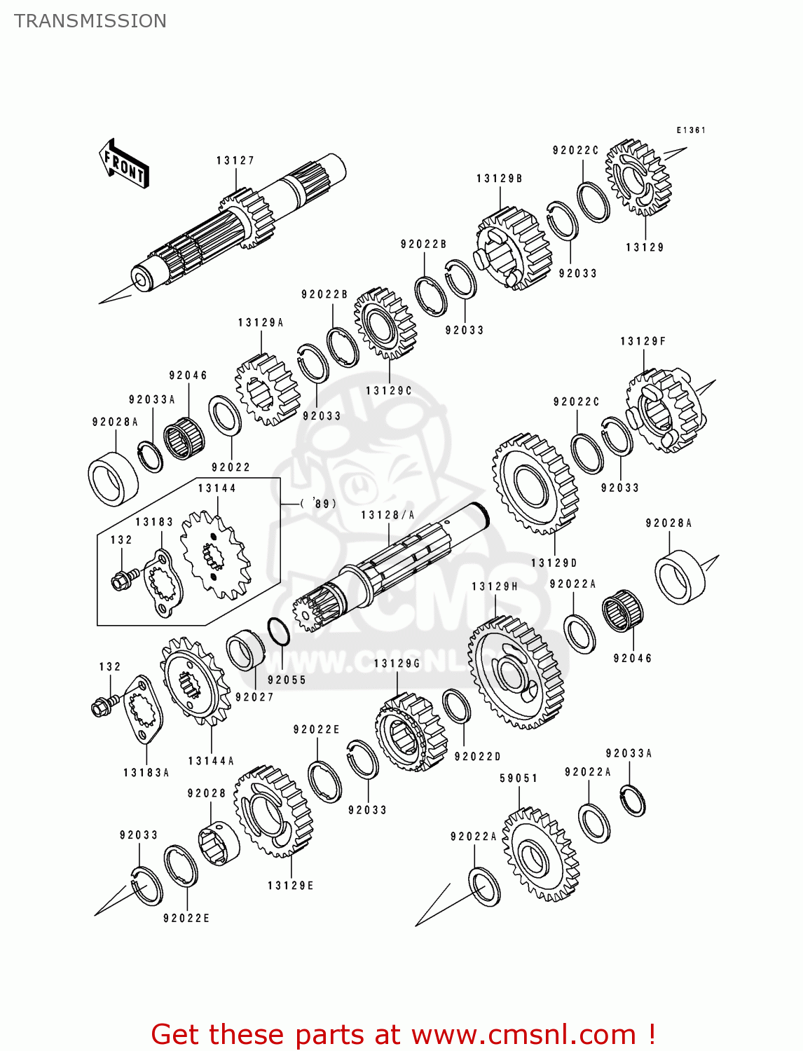 TRANSMISSION KL650B3 TENGAI 1991 EUROPE UK FR AR FG GR SD ST