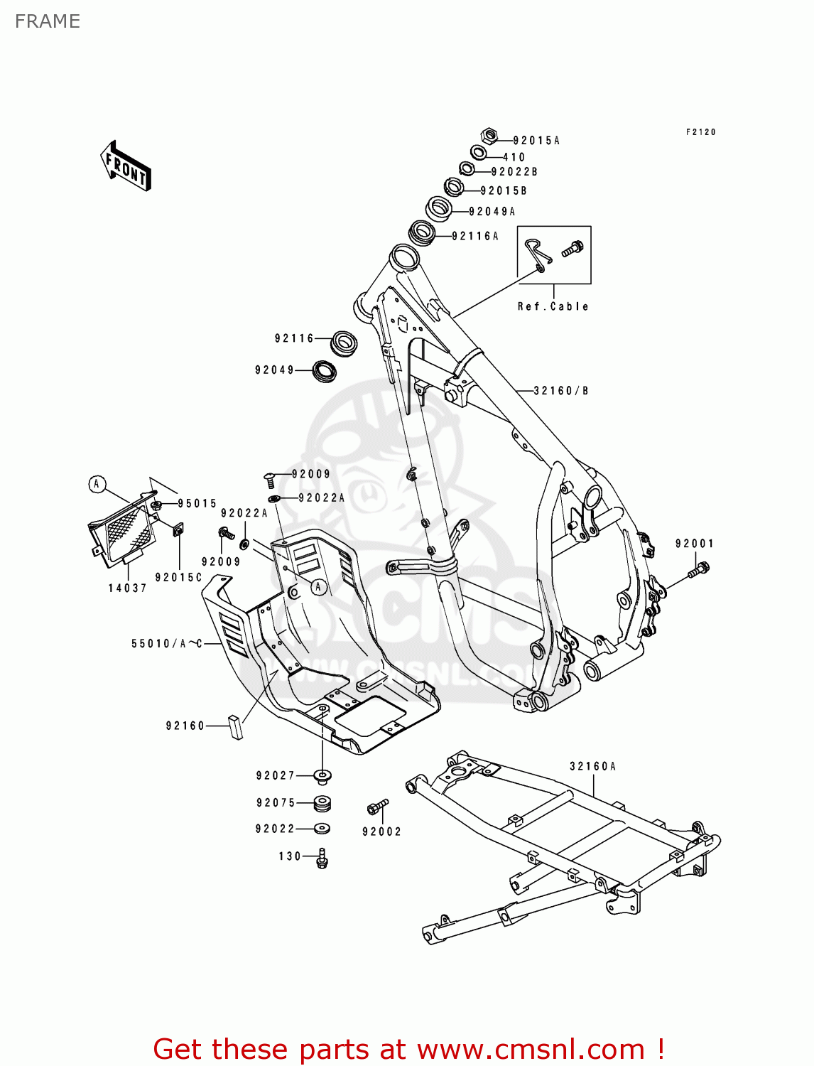 FRAME KL650B3 TENGAI 1991 EUROPE UK FR AR FG GR SD ST