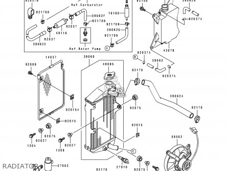 RADIATOR - KL650B3 TENGAI 1991 EUROPE UK FR AR FG GR SD ST