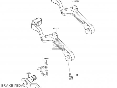 BRAKE PEDAL - KL650B3 TENGAI 1991 EUROPE UK FR AR FG GR SD ST
