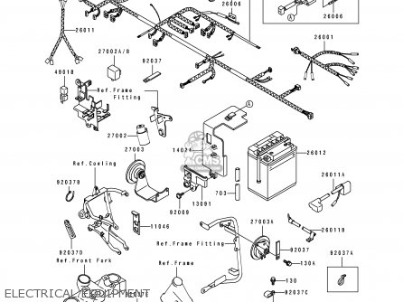 ELECTRICAL EQUIPMENT - KL650B3 TENGAI 1991 EUROPE UK FR AR FG GR SD ST