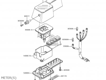 METER(S) - KL650C2 KLR650 1996 EUROPE UK FR NL AR FG GR IT NR SD SP ST