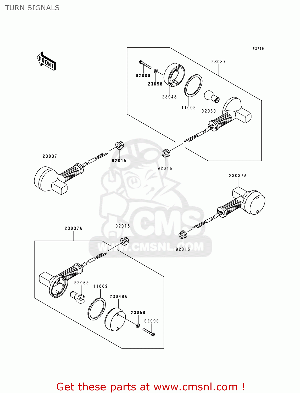 TURN SIGNALS KL650C4 KLR650 1998 UNITED KINGDOM FG