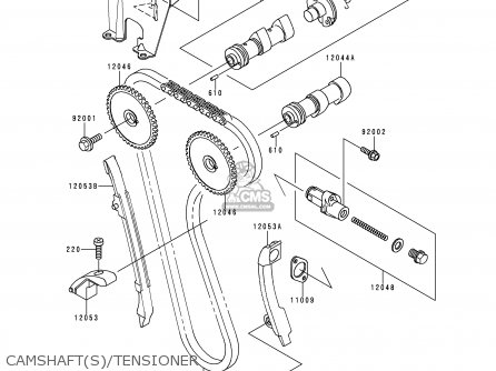 CAMSHAFT(S)/TENSIONER - KL650C4 KLR650 1998 UNITED KINGDOM FG