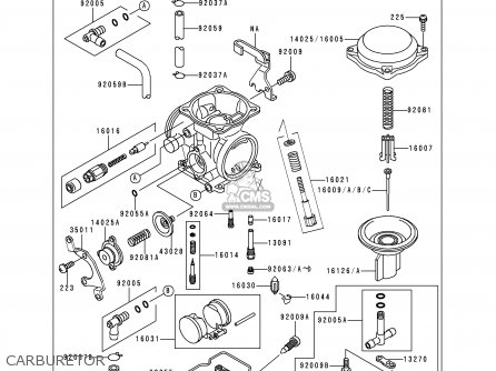 CARBURETOR - KL650C4 KLR650 1998 UNITED KINGDOM FG