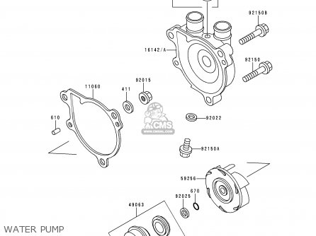 WATER PUMP - KL650C4 KLR650 1998 UNITED KINGDOM FG