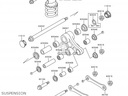 SUSPENSION - KL650C4 KLR650 1998 UNITED KINGDOM FG