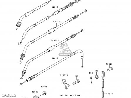 CABLES - KL650C4 KLR650 1998 UNITED KINGDOM FG