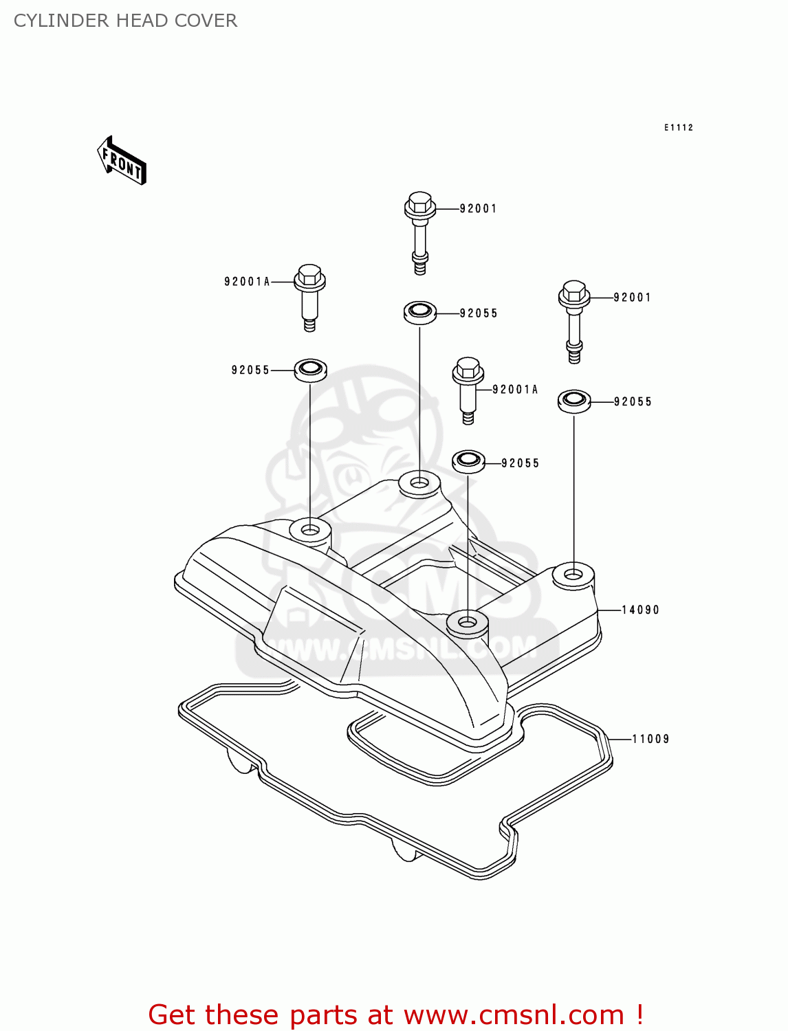 CYLINDER HEAD COVER KL650C5 KLR650 1999 UNITED KINGDOM FR NL FG IT SP ST
