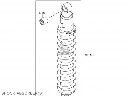 SHOCK ABSORBER(S) - KL650C5 KLR650 1999 UNITED KINGDOM FR NL FG IT SP ST