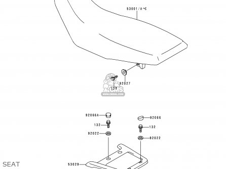 SEAT - KL650C5 KLR650 1999 UNITED KINGDOM FR NL FG IT SP ST