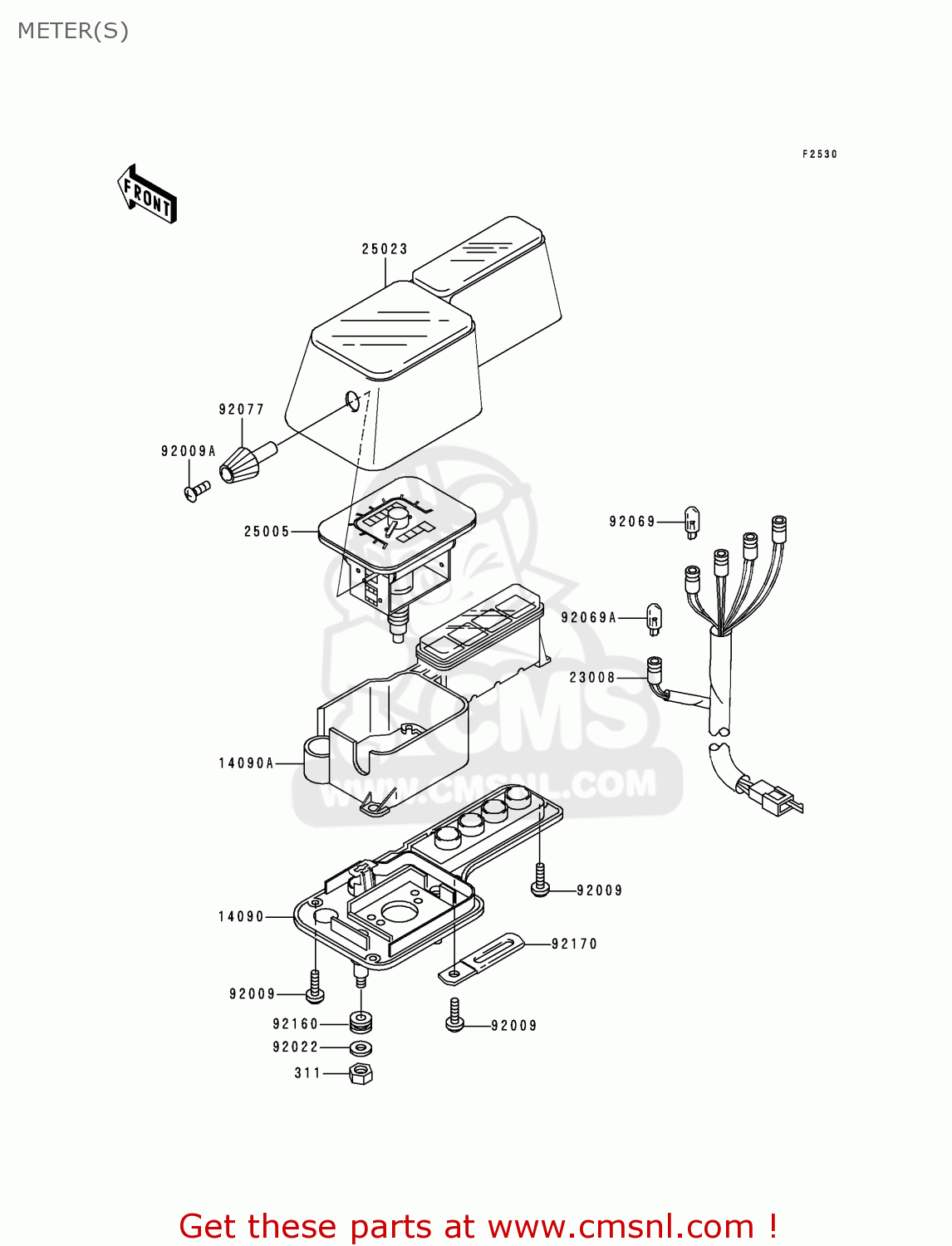 METER(S) KL650C6 KLR650 2000 CANADA