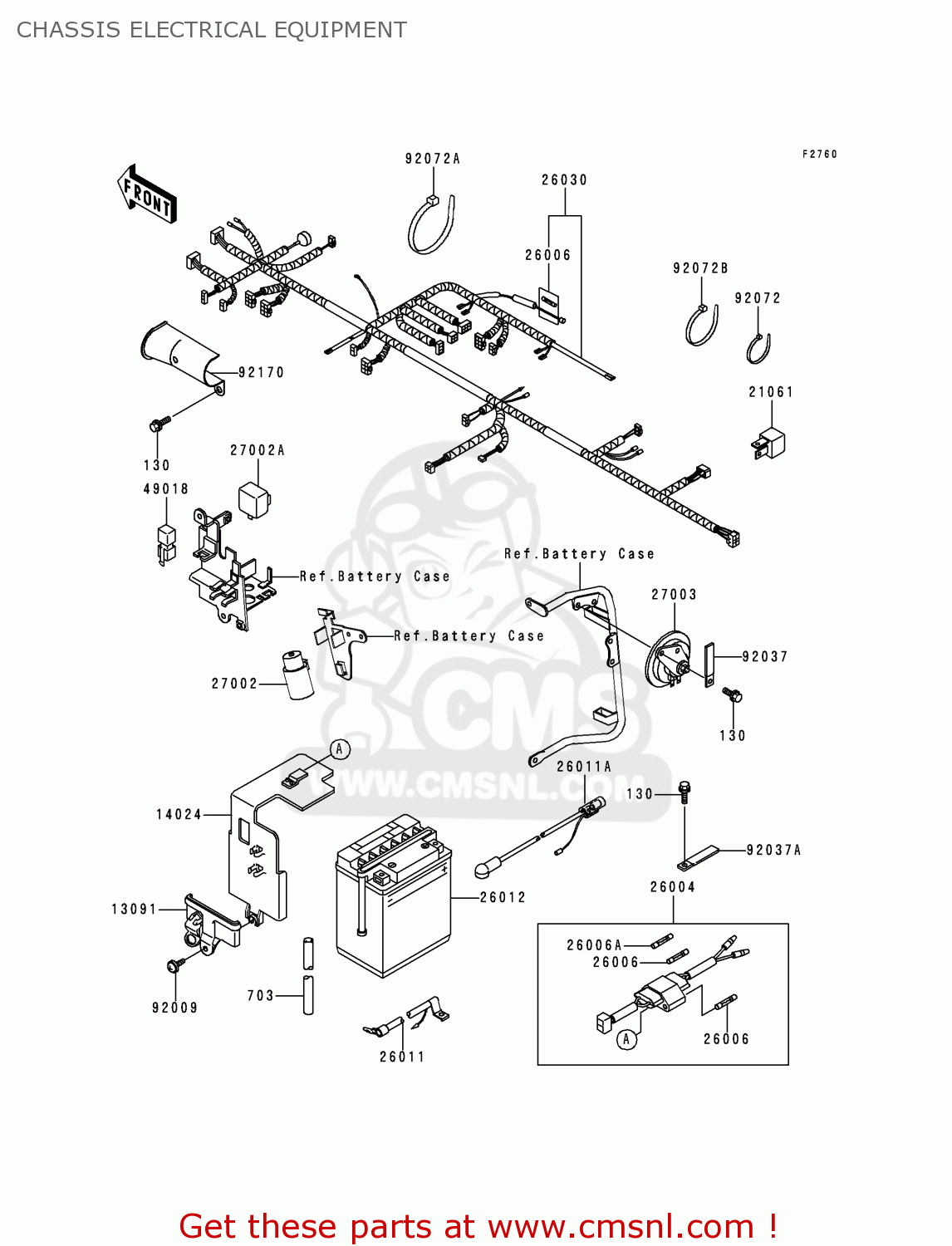CHASSIS ELECTRICAL EQUIPMENT KL650C6 KLR650 2000 CANADA