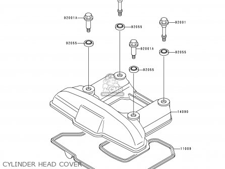 CYLINDER HEAD COVER - KL650C6 KLR650 2000 CANADA