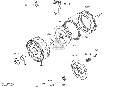CLUTCH - KL650C6 KLR650 2000 CANADA