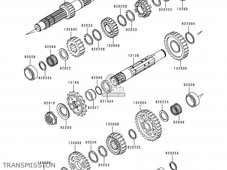 TRANSMISSION - KL650C6 KLR650 2000 CANADA