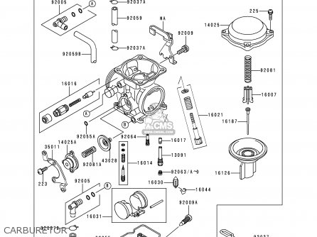 CARBURETOR - KL650C6 KLR650 2000 CANADA