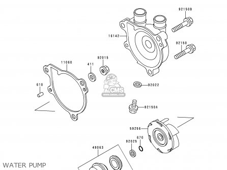 WATER PUMP - KL650C6 KLR650 2000 CANADA