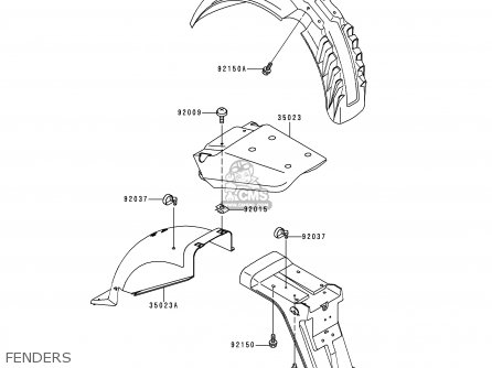 FENDERS - KL650C6 KLR650 2000 CANADA