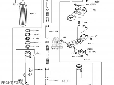 FRONT FORK - KL650C6 KLR650 2000 CANADA