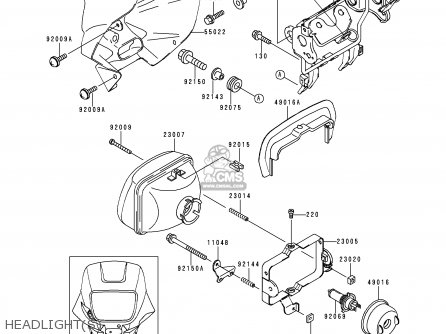 HEADLIGHT(S) - KL650C6 KLR650 2000 CANADA