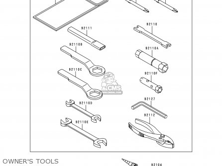 OWNER'S TOOLS - KL650C6 KLR650 2000 CANADA