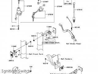 Kawasaki KL650EAF KLR650 2010 USA parts lists and schematics